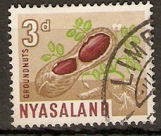 Nyasaland 1964 3d Red-brn, Yellow-grn and bistre-brn. SG202.